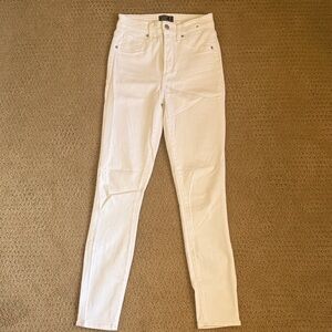 Abercrombie & Fitch Women's Cream High Rise Jeans